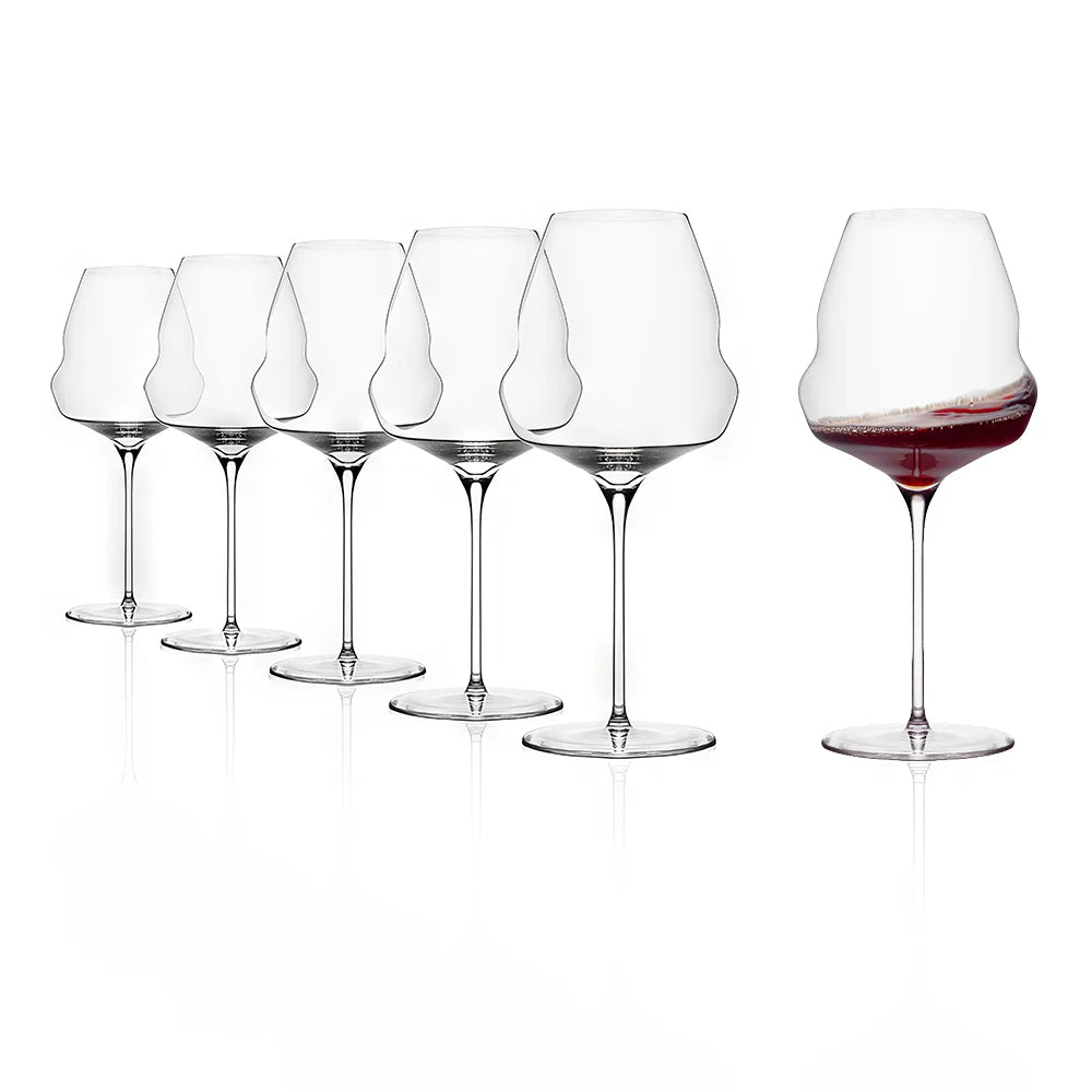 Copas Cocoon Burgundy Cristal Stolzle x6 Unidades